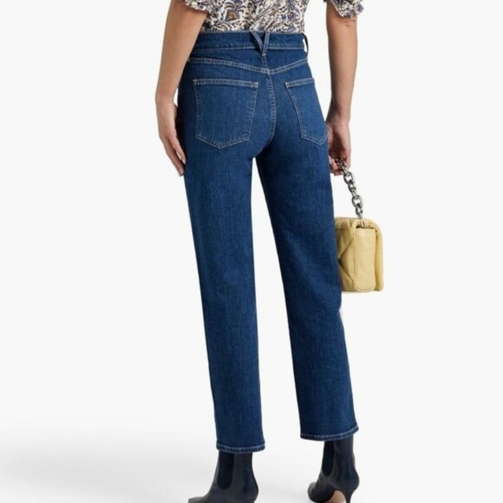 Veronica Beard Jeans Womens 27 Joey Straight Leg High Rise‎ Blue Denim Pants